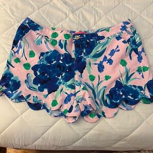 Lily Pulitzer Floral Women's Shorts - Pink and Blue - Brand New!